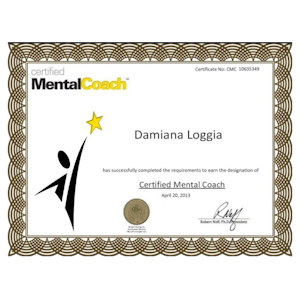 Immagine che mostra l'esempio di un certificato Certified Mental Coach